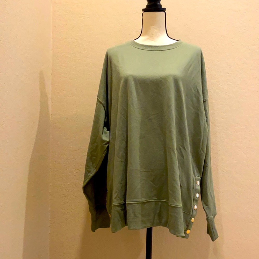Crown & Ivy Sweatshirt Olive XXL